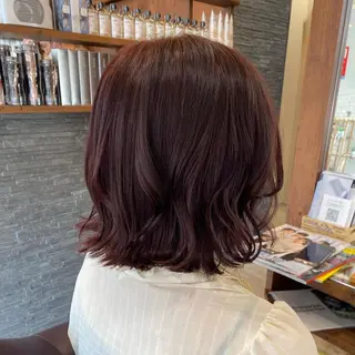 セミロング 加藤 実穂のヘアスタイル