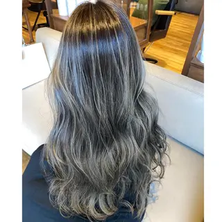 セミロング カラー 小國 綾かのヘアスタイル