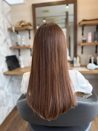 カラー ロング 個室型美容室san 都賀店のヘアスタイル