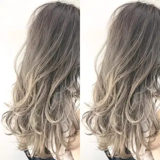 ロング カラー パーマ ヘアアレンジ tocca所属・毎月通える価格♪ 杉本真基のヘアスタイル