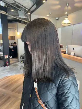 ミディアム カラー 韓国ヘア🇰🇷 YUKINAのヘアスタイル