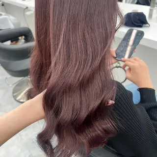 ロング カラー ヘアアレンジ 💍透明感スタイル 横浜💍MIU💍のヘアスタイル