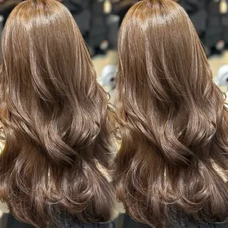 ロング カラー youres hair東新宿店所属・新宿⌇韓国風ヘア ⌇透明感カラーのヘアスタイル