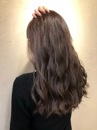 ロング カラー 馬場 瑞穂のヘアスタイル