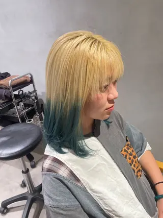 ミディアム カラー 美髪と似合わせのサロンenn(エン)所属・enn天王寺藤本 大輝のヘアスタイル
