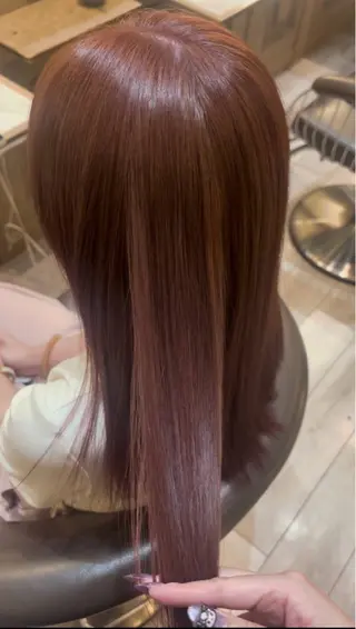 ロング カラー 稲見 遥香のヘアスタイル