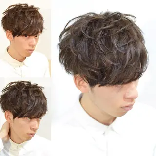 ショート カラー メンズ 大木 拓瑞のヘアスタイル