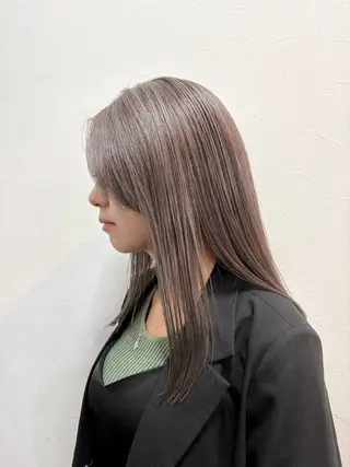 ロング カラー 清水 真之介のヘアスタイル