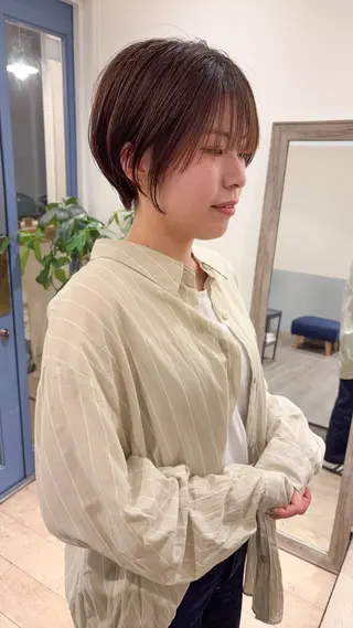 ショート カラー .iyu所属・吉祥寺ショート×小顔 🍋宮本大輔🍋のヘアスタイル
