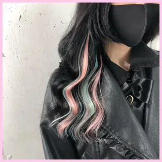 ロング カラー パーマ ヘアアレンジ 八巻 晴香のヘアスタイル