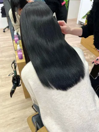 ロング カラー 田中 愛梨のヘアスタイル