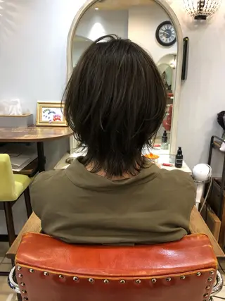 ショート \脱・うねり& 広がり/gite菊のヘアスタイル