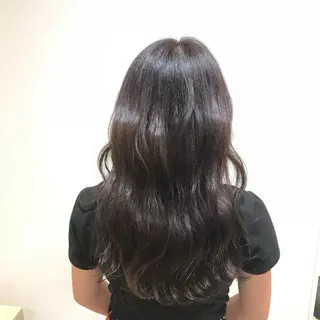 ロング カラー 阿部 響香のヘアスタイル
