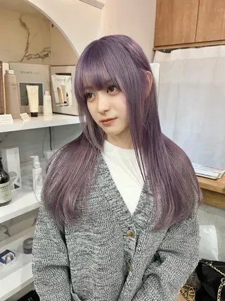 ロング カラー 小林 拓真のヘアスタイル