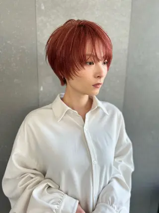 ショート カラー ❤️ボブ/髪質改善 タッセルボブ/ユウキのヘアスタイル