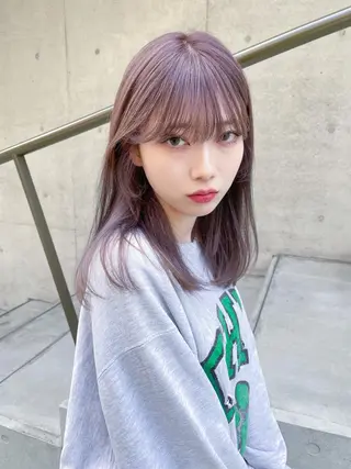 セミロング nessヤマサキ リュウタのヘアスタイル