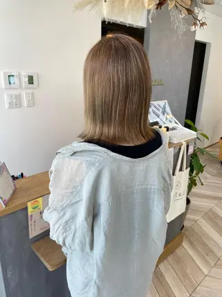 ミディアム 永井 瑞穂のヘアスタイル