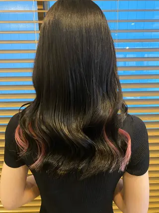 セミロング neon  hair亀戸店所属・🌈neonhair 透明感✨カラー🌈のヘアスタイル