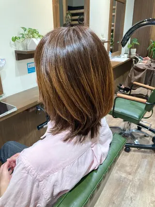 ミディアム カラー HairStoryかのわ所属・宇野  ひかりのヘアスタイル