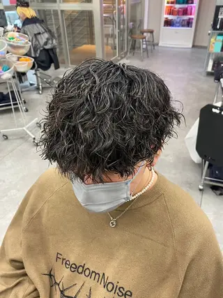 ショート カラー パーマ メンズ キッズ パーマ支持率No.1 ❤️🔥安成弾のヘアスタイル