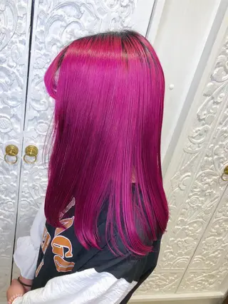 ロング カラー 宮下 愛璃紗のヘアスタイル