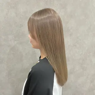 セミロング カラー FUJINO RYOのヘアスタイル