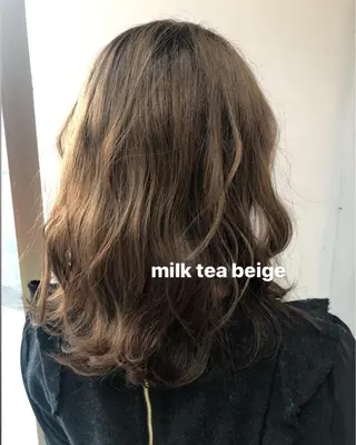 ミディアム カラー 白髪女性専門店竹内 涼乃のヘアスタイル