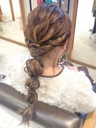 ヘアアレンジ 寒色/ブルーブラック 🐺❄️/ yuu.のヘアスタイル