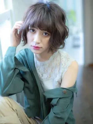 ロング メンズ ハイライト&曲がる 縮毛矯正特化 玉置のヘアスタイル