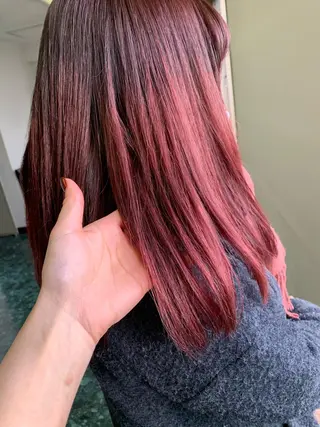 セミロング カラー FRAME+spa&hair roomなんば駅前店所属・🌸MAYU🌸 ハイトーン➕レイヤーのヘアスタイル