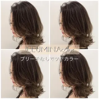 ミディアム カラー ヘアアレンジ 指名支持率NO.1 スタイリストのヘアスタイル