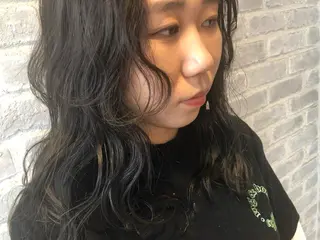 ロング カラー パーマ ヘアアレンジ メンズ キッズ ネイル マツエク・マツパ 藤井 菜緒のヘアスタイル