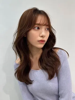カラー ❤︎横浜❤︎うる艶 透明感カラー❤︎のヘアスタイル