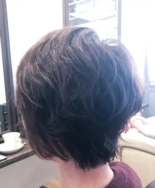 ショート パーマ 小森谷 亮太のヘアスタイル