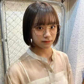 ミディアム 暖色艶color / ボブ🦩Rioのヘアスタイル