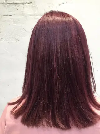 セミロング カラー 小林 永佳のヘアスタイル