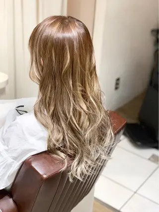 ロング カラー ヘアアレンジ ace share salon所属・桑原 祥のヘアスタイル