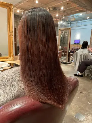 セミロング パーマ 韓国風カット/ 髪質改善 黒崎のヘアスタイル