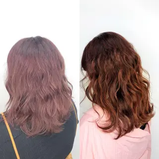 ミディアム カラー ブリーチカラー✨ 駒場 笙のヘアスタイル