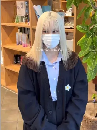 ミディアム カラー カラー特化サロン梅田 Eir茶屋町/山下のヘアスタイル