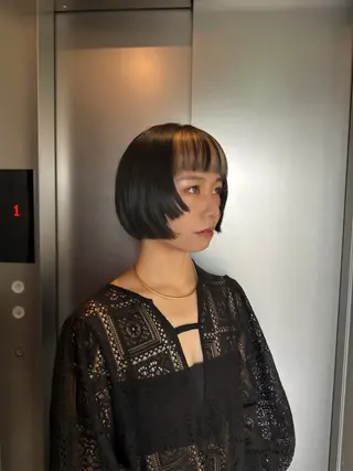 ショート カラー 暖色magico/ レイヤーゆいかずきのヘアスタイル