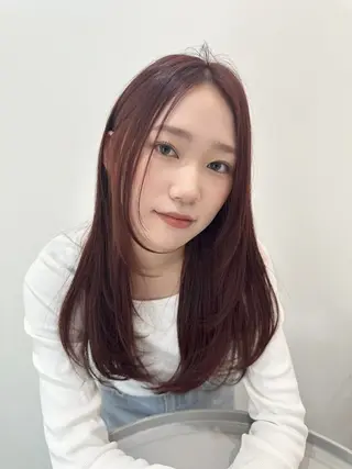 ロング カラー 赤味消しcolor 🌿🤍Ayaのヘアスタイル