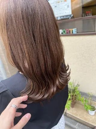 セミロング ポルト　都立大学店所属・Porte都立大学 ✨🌿廣瀬麻里菜のヘアスタイル