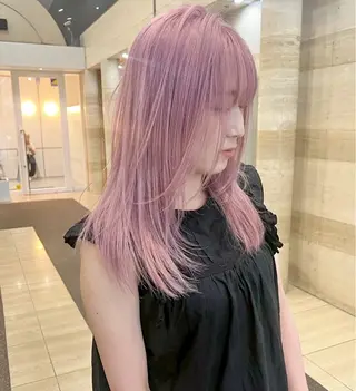 ミディアム カラー SEINA️️/烏丸 ブリーチ/ハイトーンのヘアスタイル