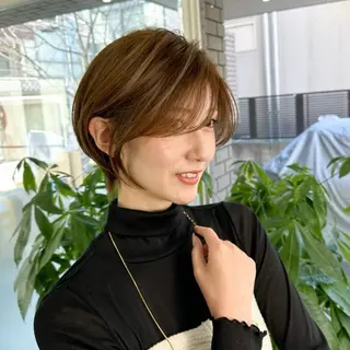 ショート 透明感カラー ふうか　渋谷のヘアスタイル