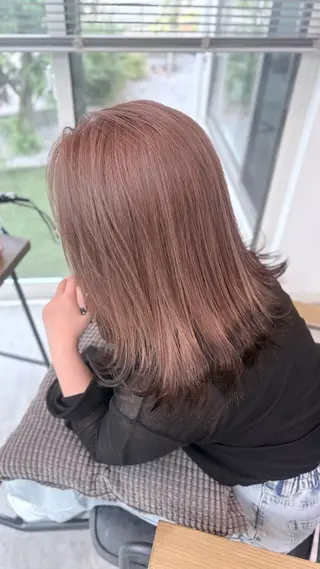 ミディアム カラー STRAAL所属・カラーモデル🩷 ゆうかのヘアスタイル