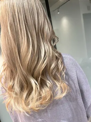 ロング カラー ハイライトが 得意なニキです😊のヘアスタイル