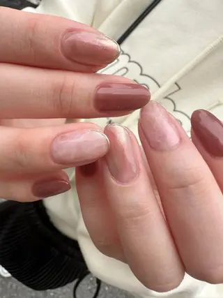 ロング カラー ヘアアレンジ キッズ ネイル マツエク・マツパ アイブロウ 福田 加奈のネイルデザイン