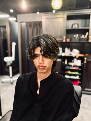 ミディアム メンズ 銀座 shino 鎌田裕貴のヘアスタイル