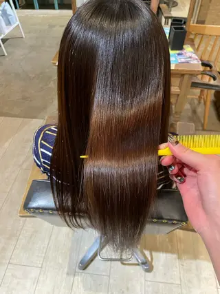 セミロング オオシマ ミユのヘアスタイル